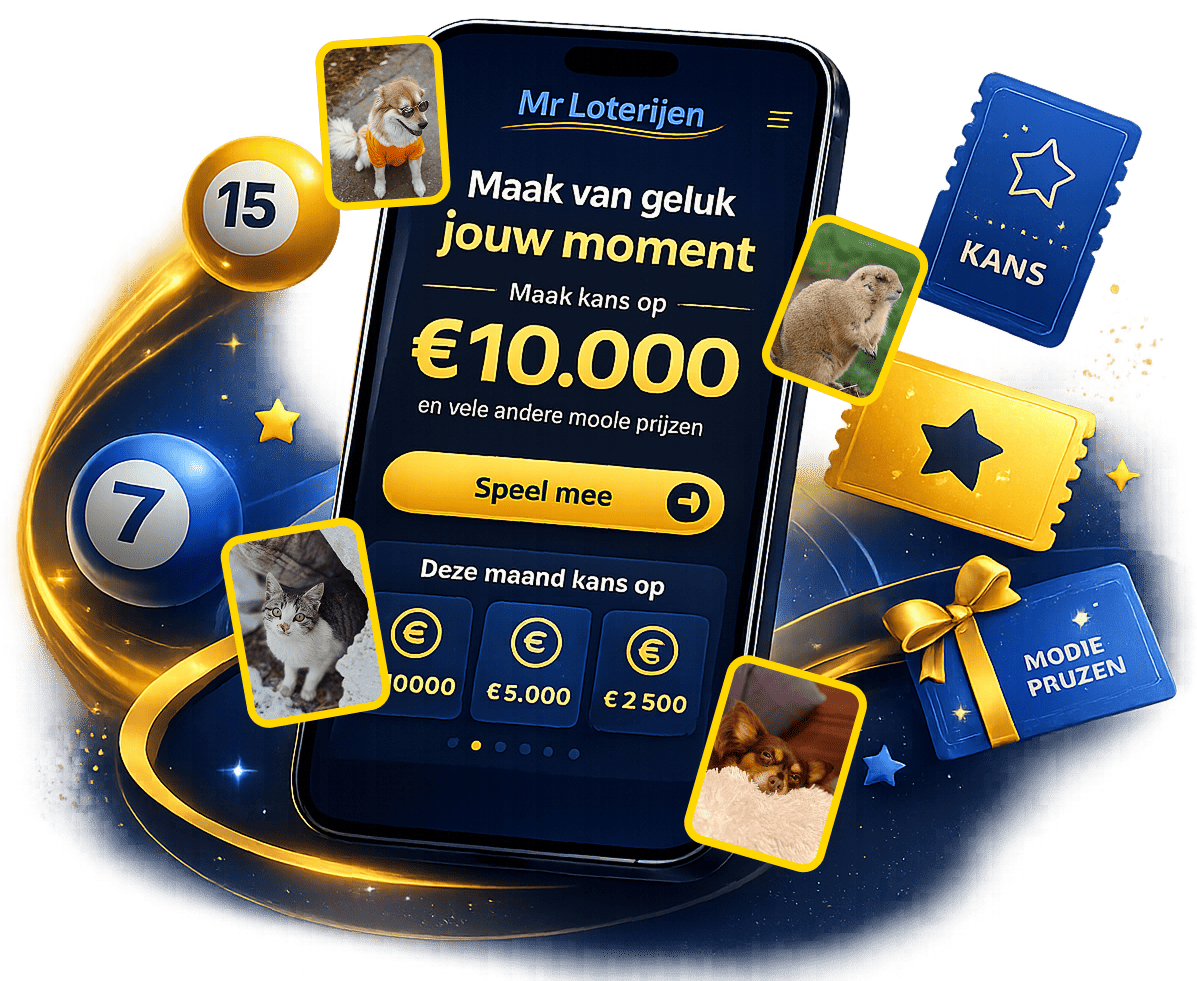 Mr Loterijen app met hoofdprijs €10.000